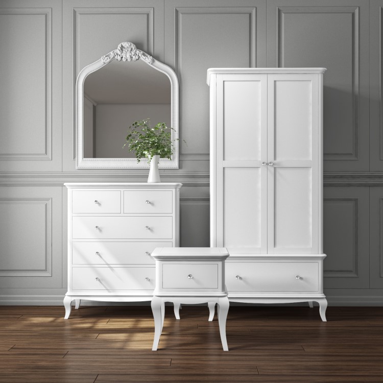 Florentine French Style 2+3 Chest of Drawers in White