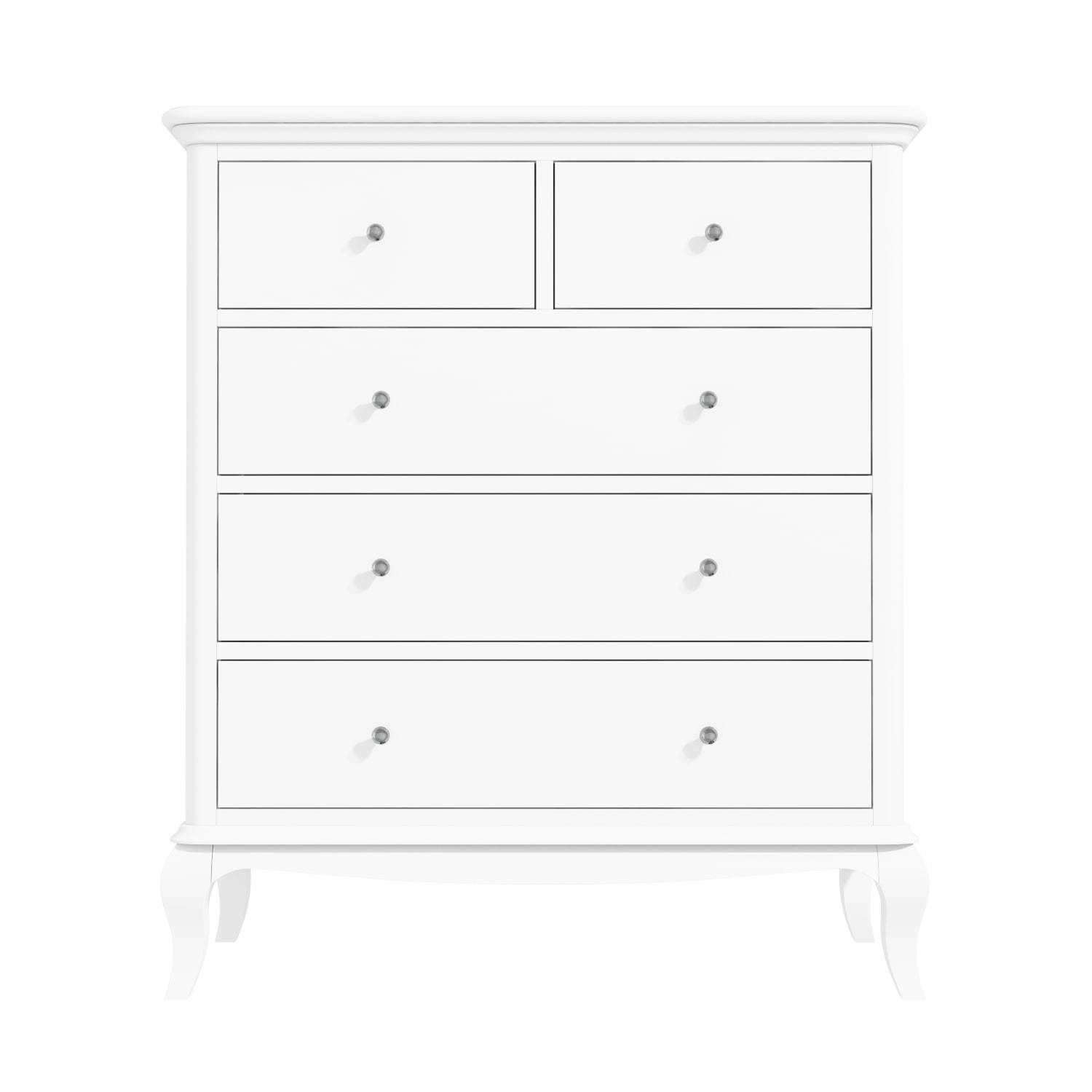Florentine French Style 2 3 Chest Of Drawers In White Buy It Direct