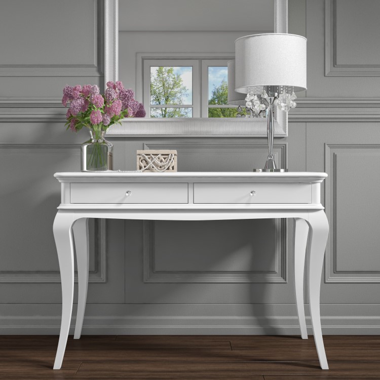 Florentine French Style Dressing Table in White