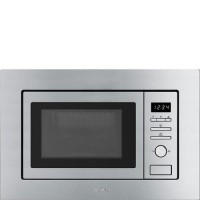 Refurbished Smeg 20L 800W Built-in Microwave with Grill - Stainless Steel