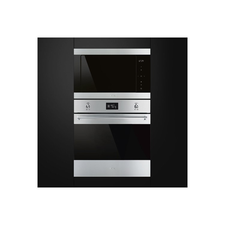 Smeg FMI325X 25L Classic Built-in Microwave with Grill Stainless Steel