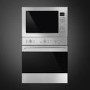 Refurbished Smeg Cucina FMI425X Built In 25L 900W Microwave Oven And Grill Stainless Steel