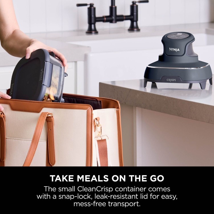 Ninja FN101UKGY CRISPi 4-in-1 Portable Air Fryer Cyberspace Blue Healthy Crispy Cooking