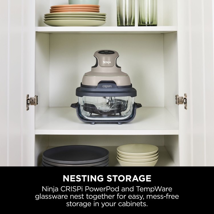 Ninja FN101UKST CRISPi 4-in-1 Portable Air Fryer  Stone  Healthy Crispy Cooking