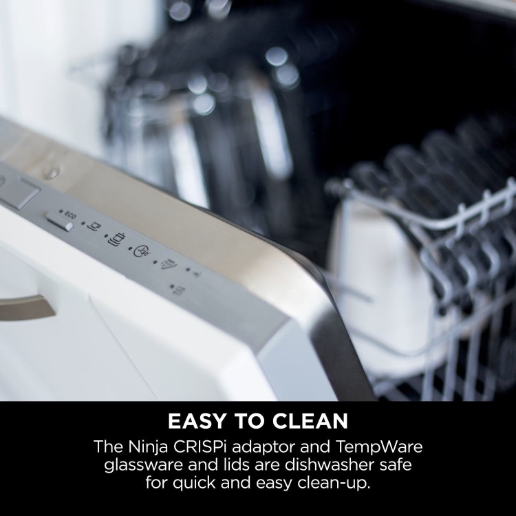 Ninja FN101UKST CRISPi 4-in-1 Portable Air Fryer  Stone  Healthy Crispy Cooking