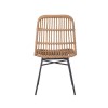 Set of 2 Brown Rattan Dining Chairs - Fion
