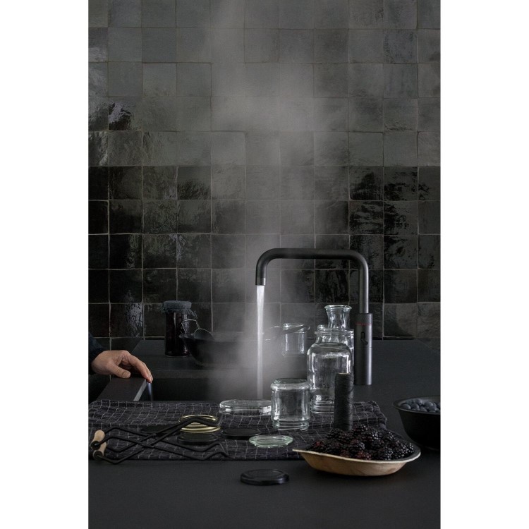 Quooker Fusion Instant Boiling Water Kitchen Tap - Black Square Spout