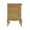 Fonteyn Solid Oak Bedside Table with 2 Drawers - French Style