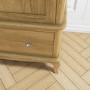 Fonteyn Solid Oak Wardrobe 3 Door 2 Drawer - French Style