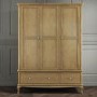 Fonteyn Solid Oak Wardrobe 3 Door 2 Drawer - French Style