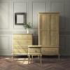 Fonteyn Solid Oak Wardrobe 3 Door 2 Drawer - French Style