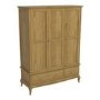 Fonteyn Solid Oak Wardrobe 3 Door 2 Drawer - French Style