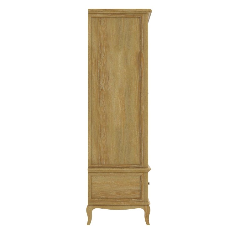 Fonteyn Solid Oak Wardrobe 3 Door 2 Drawer - French Style