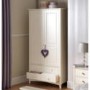 Julian Bowen Cameo Combination Wardrobe in Stone White