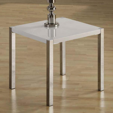 White Lamp Table in High Gloss - Charisma