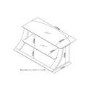 Langdon Small Black Glass TV Unit with Wooden Frame - TV's up to 32" - 39"