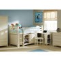 GRADE A2 - Julian Bowen Cameo Stone White Mid Sleeper with Left Hand Ladder