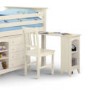 GRADE A2 - Julian Bowen Cameo Stone White Mid Sleeper with Left Hand Ladder