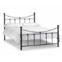 Black Metal Double Bed Frame - Rebecca - Julian Bowen