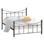 Black Metal Double Bed Frame - Rebecca - Julian Bowen