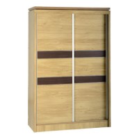 Seconique Charles 2 Door Sliding Wardrobe in Oak
