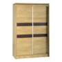 Seconique Charles 2 Door Sliding Wardrobe in Oak