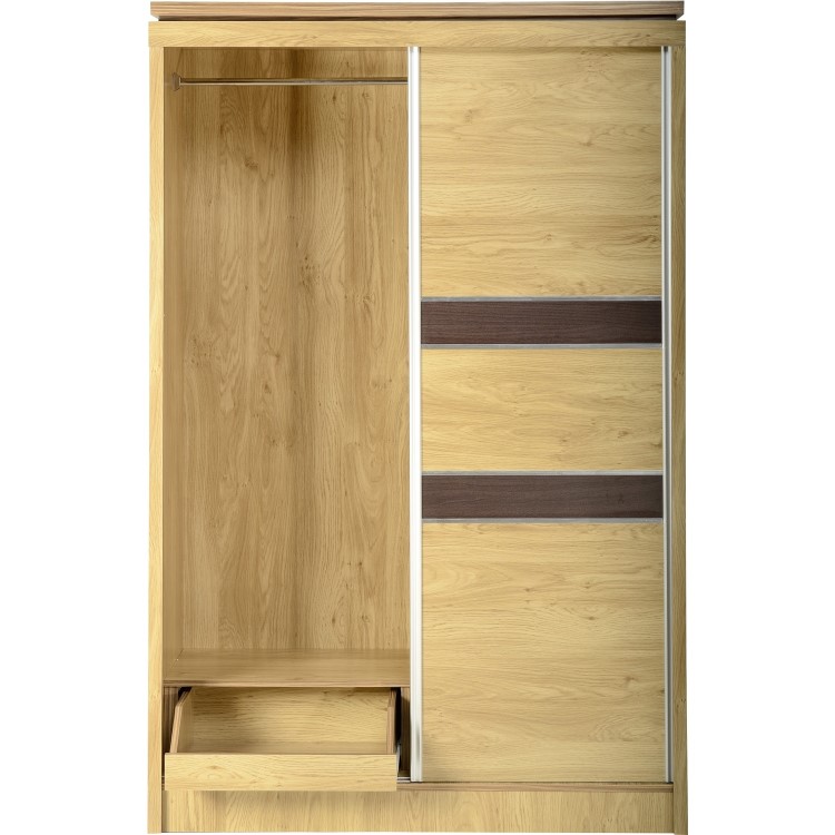Seconique Charles 2 Door Sliding Wardrobe in Oak