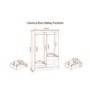Seconique Charles 2 Door Sliding Wardrobe in Oak