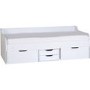 Seconique Dante Day Bed with Storage in White