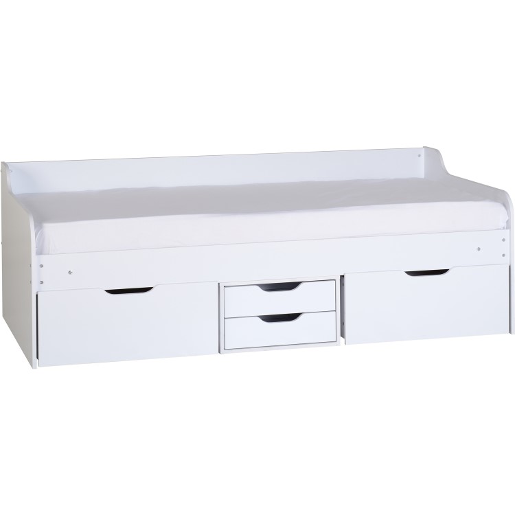 Seconique Dante Day Bed with Storage in White