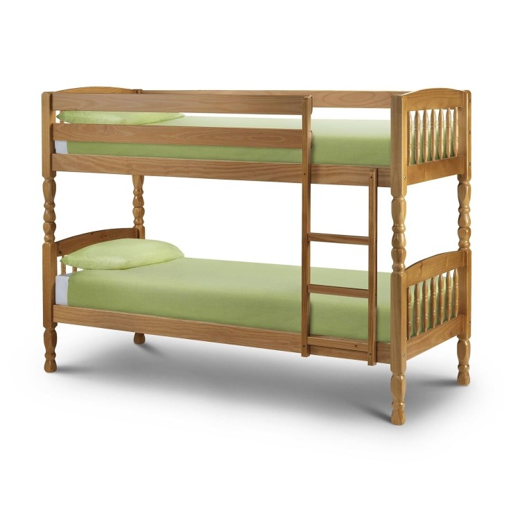 Julian Bowen Lincoln Solid Pine Bunk Bed - Single