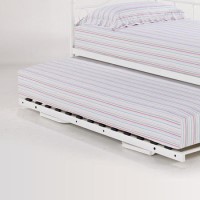 LPD Florence Pop Up Trundle Bed in White