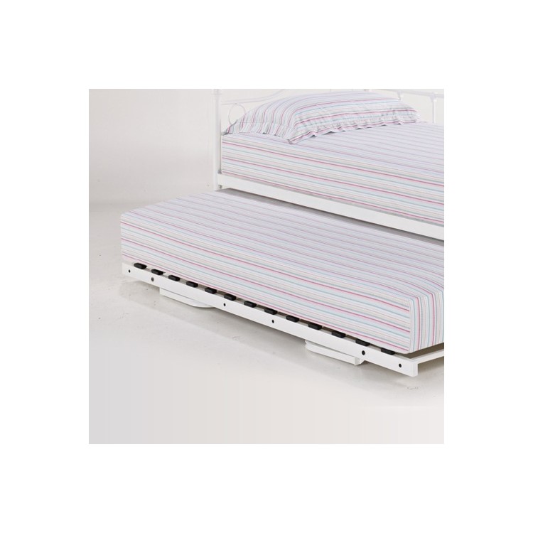 LPD Florence Pop Up Trundle Bed in White