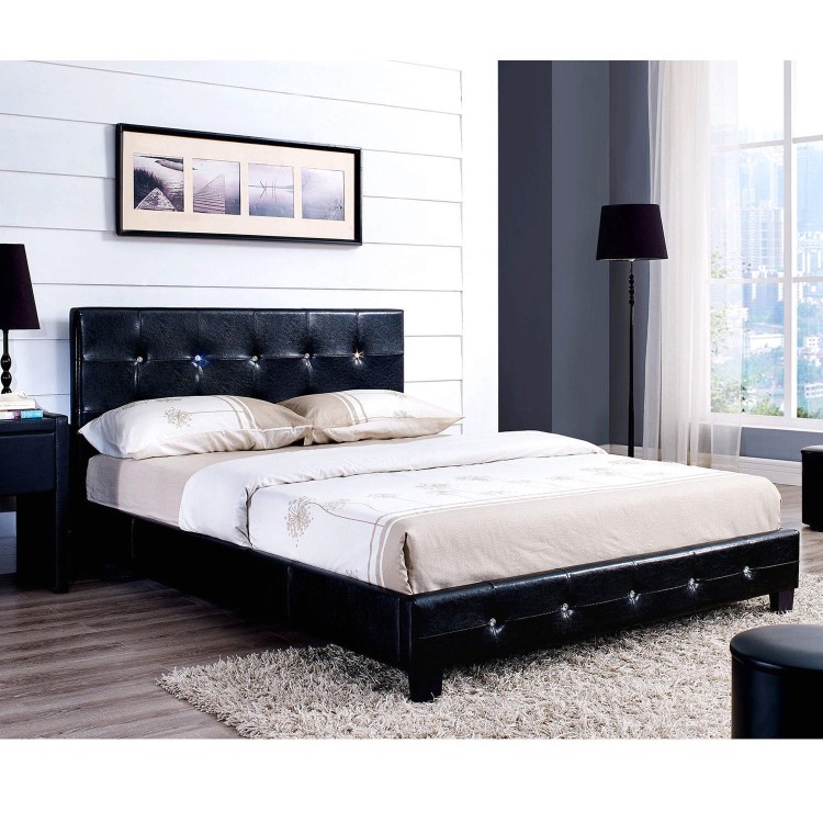 LPD Diamante Single Bed in Black