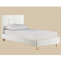 LPD Diamante Single Bed in White