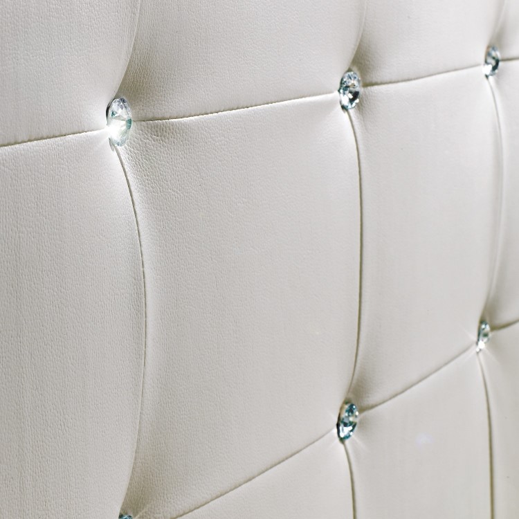 LPD Diamante Single Bed in White