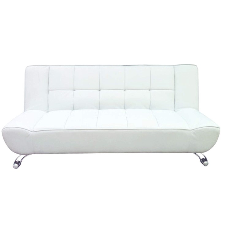 GRADE A1 - LPD Vogue Leather Sofa Bed in White