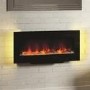 Black Electric Fireplace with LED Backlights - Stand Included  - BeModern Amari 