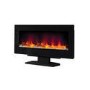 Black Electric Fireplace with LED Backlights - Stand Included  - BeModern Amari 