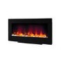 Black Electric Fireplace with LED Backlights - Stand Included  - BeModern Amari 