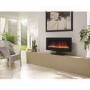 Black Electric Fireplace with LED Backlights - Stand Included  - BeModern Amari 