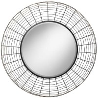 Lucia Wire Mesh Round Wall Mirror 