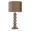Gold Table Lamp with Bauble Base &amp; Satin Shade - Adriana