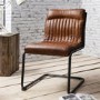 Capri Leather Chair - Industrial Office Chair in Antique Tan