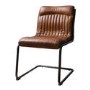 Capri Leather Chair - Industrial Office Chair in Antique Tan