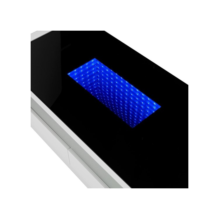 LPD Matrix White High Gloss Coffee Table with Infinity LED lights