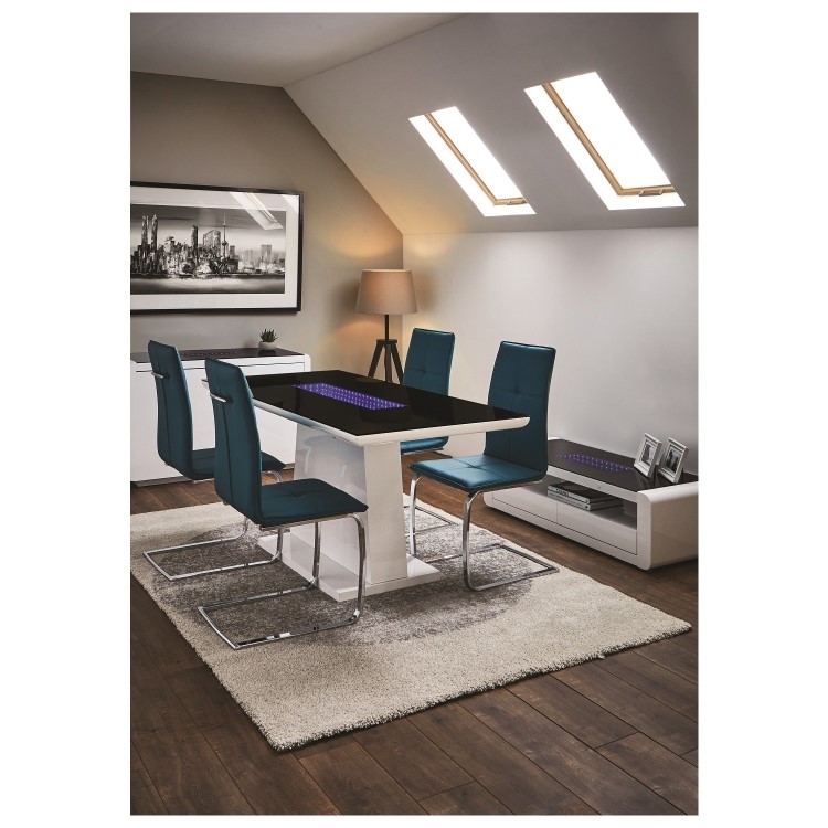 LPD Matrix White High Gloss Coffee Table with Infinity LED lights