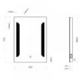 GRADE A1 - Tulia LED Bathroom Mirror with Illumination De-mist & Shaving Socket - H700 x W500 x D45mm