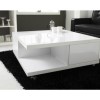 White High Gloss Coffee Table with Storage Drawers - Tiffany Range