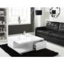White High Gloss Coffee Table with Storage Drawers - Tiffany Range